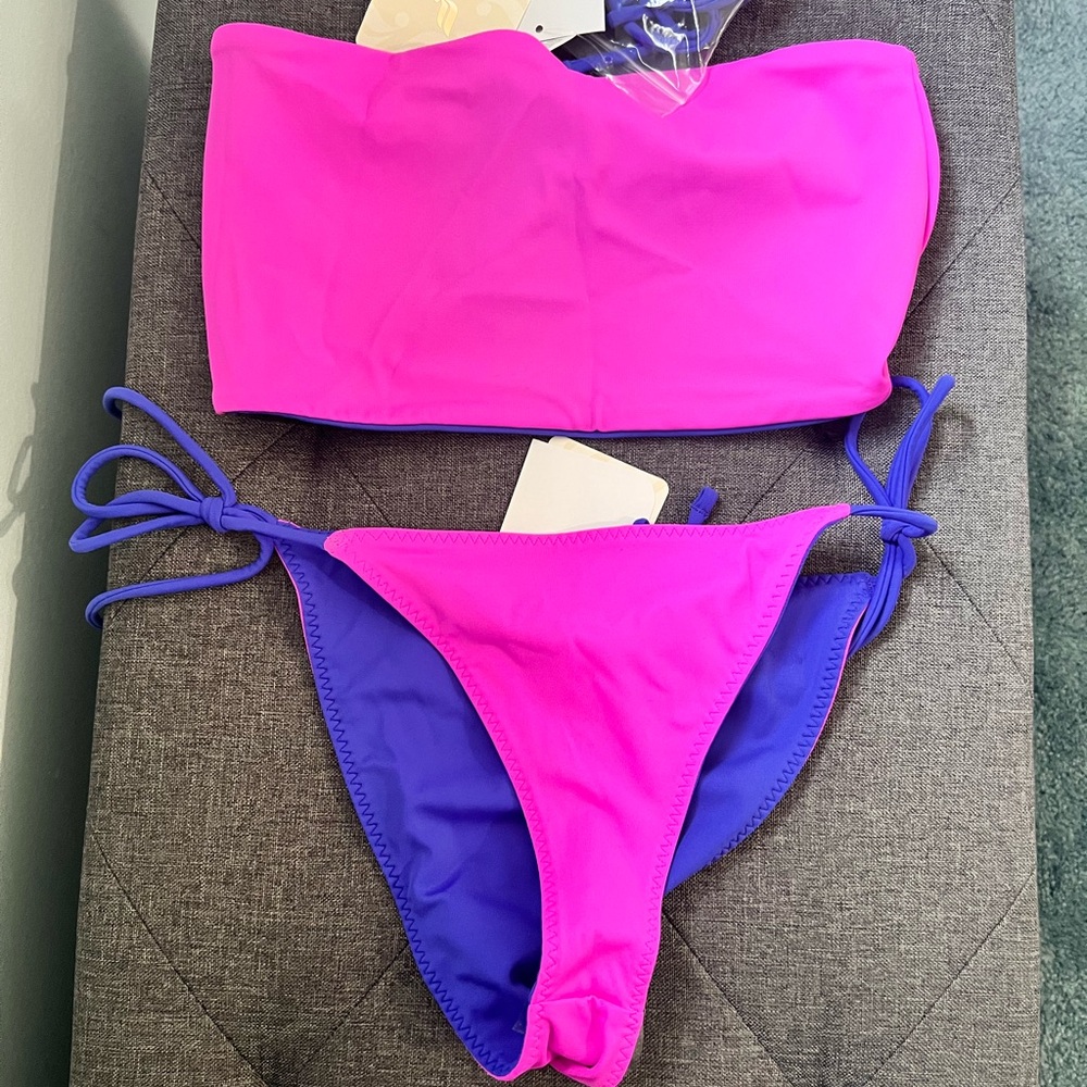 NWT-Fabletics Pink and Purple Bikini Set